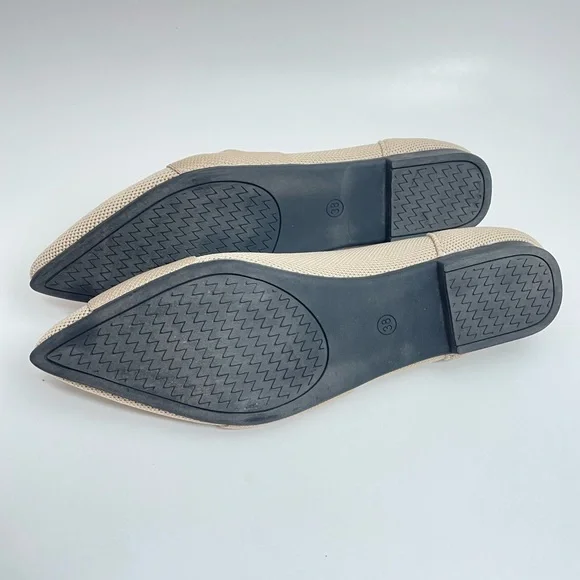 NWT Pointed Toe Ballet Flats - Nude - Size 7 - Picture 7 of 8